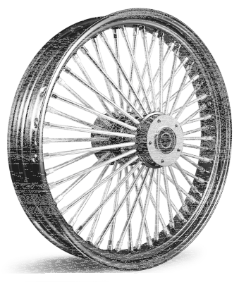 M52 FR 18x5.5" BK/CH FLH/T08-Up ABS (GB)