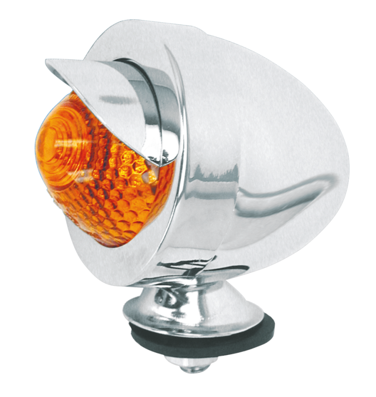 Amber Bullet Light w/Visor, EU approved (ES)