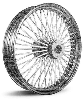 M52 FR 18x5.5" CH/BK FLH/T08-Up ABS (ES)