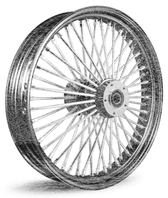 M52 FR 18x5.5" BK/CH FLH/T08-Up ABS (ES)