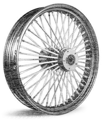 M52 FR 16x3.5" CH/BK FLSB18-Up ABS (ES)