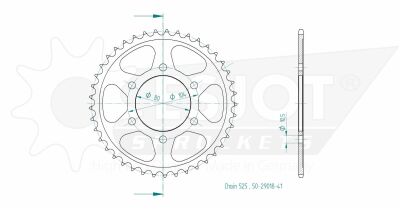 Sprocket Rear 41t 525