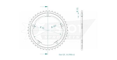 Sprocket Rear 42t 525