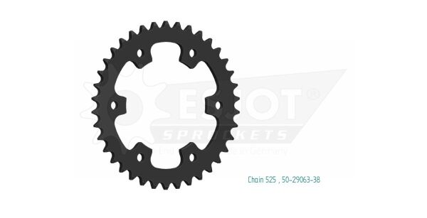 Sprocket Rear 38t 525