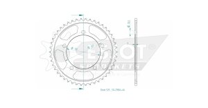 Sprocket Rear 46t 525