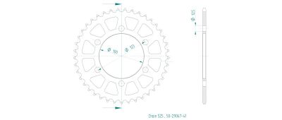 Sprocket Rear 41t 525