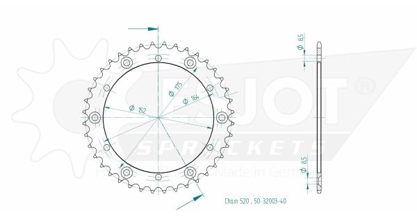 Sprocket Rear 40t 520