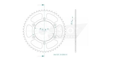 Sprocket Rear 51t 520