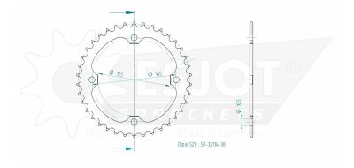 Sprocket Rear 38t 520