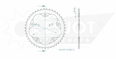 Sprocket Rear 43t 520