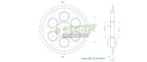 Sprocket Rear 41t 520