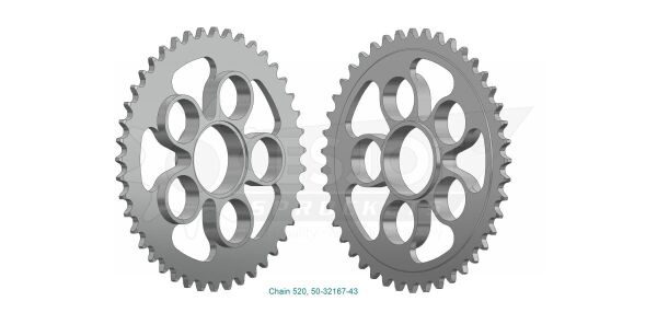 Sprocket Rear 43t 520