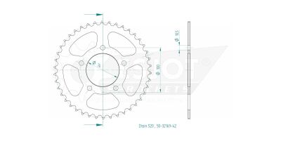 Sprocket Rear 42t 520