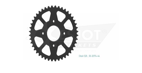 Sprocket Rear 44t 520
