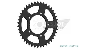 Sprocket Rear 42t 520