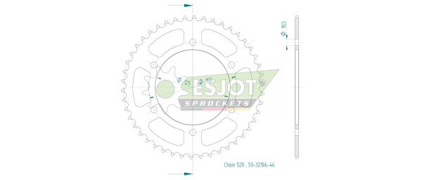 Sprocket Rear 46t 520