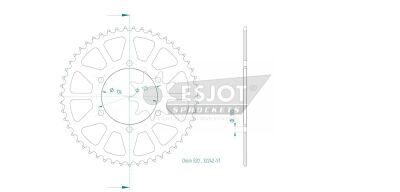 Sprocket Rear 51t 520