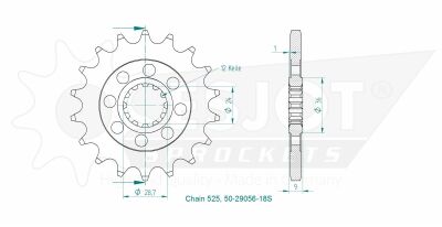Sprocket Front 18t 525