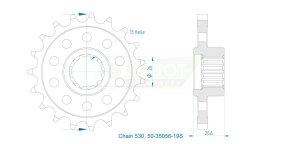 Sprocket Front 19t 530