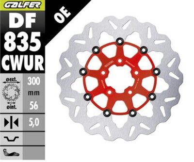 Brake Disc Float Wave Red