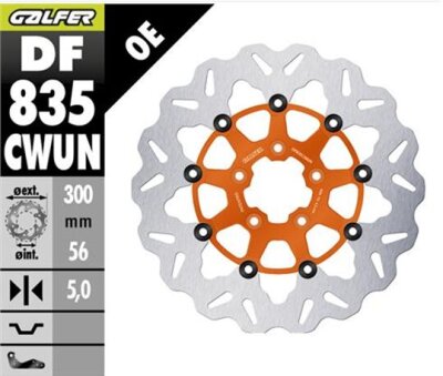 Brake Disc Float Wave Orange