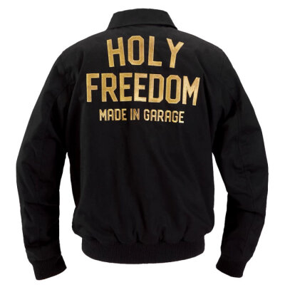Holy Freedom Crew Bomber jacket black Size 2XL