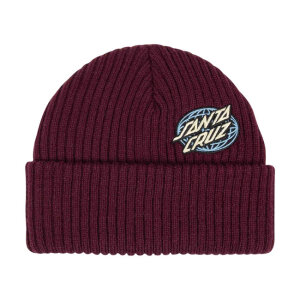 Santa Cruz Global Oval Dot beanie dark cherry One size...
