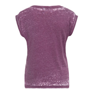 Queen Kerosin Bad ass babe t-shirt plum Size S