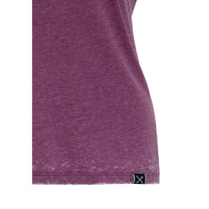 Queen Kerosin Bad ass babe t-shirt plum Size L