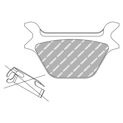 Ferodo, brake pads. Organic P-compound