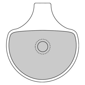 Ferodo, brake pads. Organic P-compound