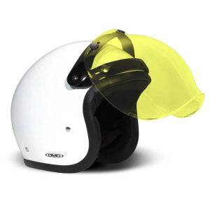 DMD Flip-up bubble visor yellow One size