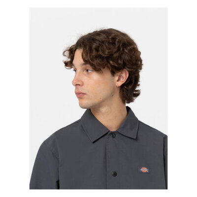 Dickies Oakport coach jacket charcoal grey Size S