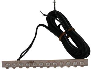 Light Strip 12 bulbs, 4" long Red LED