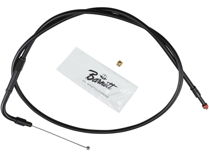 Stealth Series Throttle Cable 90 ° Black Vinyl All Black 30"