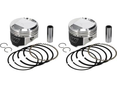 Forged Piston Kit for Sportster Engines Stroke 4,250" Bore 3,538" (89,8652 mm ), Positive Dome +12,9cc 10:1 +.040 mm 1340 ccm (80 cui)