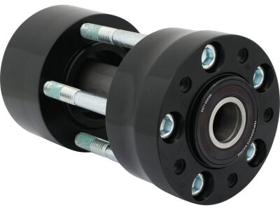 Rear Wheel Hub Black Non-ABS Dual Flange