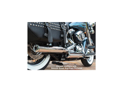 Gun Smooth Slip On Mufflers Donut End Cap Black Black