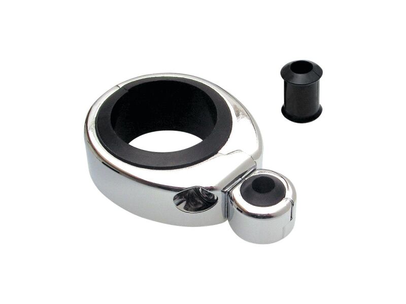 Swivel Head 1 1/4"-1 1/2" Diameter Tubing Cable Clamp Single Throttle/Clutch Cable Chrome