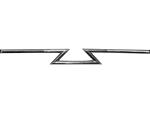 1" Z-Bar Handlebar Dimpled 3-Hole Chrome 1"...
