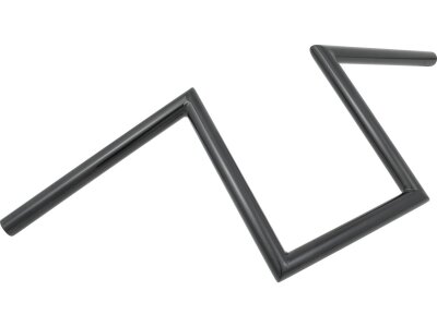 60s Wide Style 10 Handlebar Non-Dimpled Black Powder Coated 1" Throttle Cables