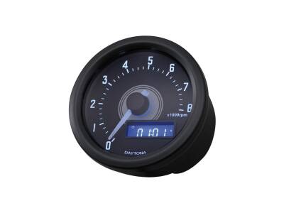 Velona60 Tachometer Scale: 0-8000 RPM Black Stainless Steel