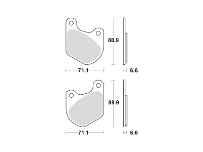 Organic Replacement Brake Pads Organic Rear