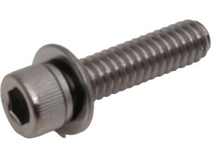 Screw w/Washer, 1/4-20x1 socket Socket Head Screw with...