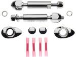 Round Support Stud Turn Signal Relocation Kit Chrome
