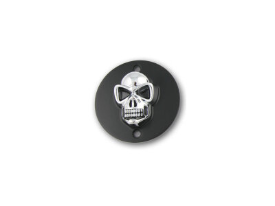 Skull Point Cover 5-hole Black Chrome