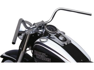 1" Mystic Handlebar Dimpled Chrome 1" Throttle Cables