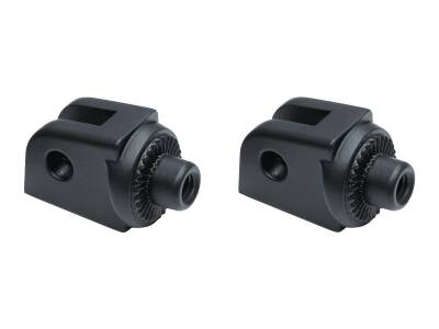 Splined Peg Adapters Black, Satin