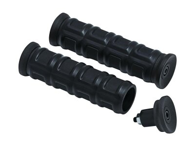 Dillinger Open Ends Grips Black Satin 7/8" Throttle By Wire Throttle Cables