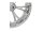 Virtue Wheel Chrome 23" 3,50" ABS Dual Flange Front